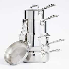 Crate & Barrel EvenCook® Core Stainless Steel Cookware Set