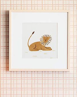 Lion Framed Wall Art Print