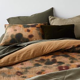 Linen Oversized Floral Duvet Cover