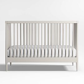 Hampshire Cozy Grey Wood Baby Crib