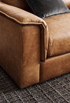 wythe leather sofa