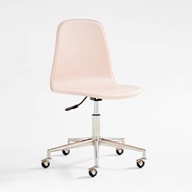 Class Act Elegant Pink & Silver Kids Desk Chair