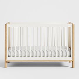 Redondo Two-Toned Wood Baby Crib