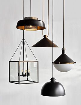 Nolan Square Black Glass Pendant Light