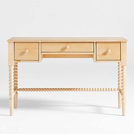 Jenny Lind Maple Wood Spindle 3-Drawer Kids Desk