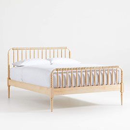 Jenny Lind Kids Maple Wood Spindle Queen Bed