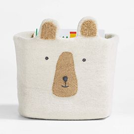 Bear Felt Shelf Storage Bin