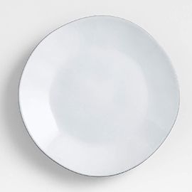 Marin White Recycled Stoneware Dinner Plate