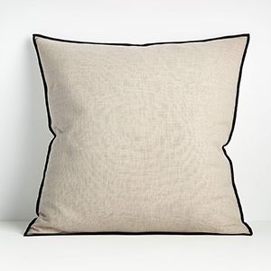 Organic Moonbeam Merrow Stitch Cotton Pillow