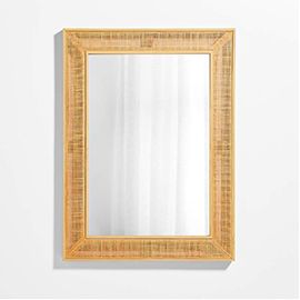 Evi Rattan Border Mirror