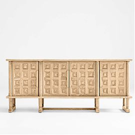 Honore Oak Console by Athena Calderone