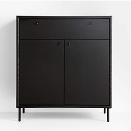 Petra Oak and Metal Storage Cabinet