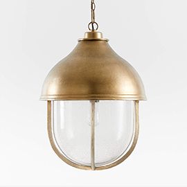 North Brass Cage Pendant by Leanne Ford