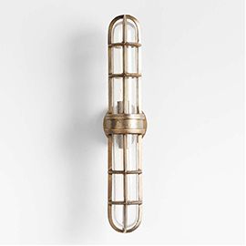 Boathouse Metal Cage Wall Sconce by Leanne Ford