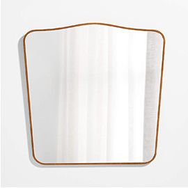 Briars Suede Border Mirror by Jake Arnold