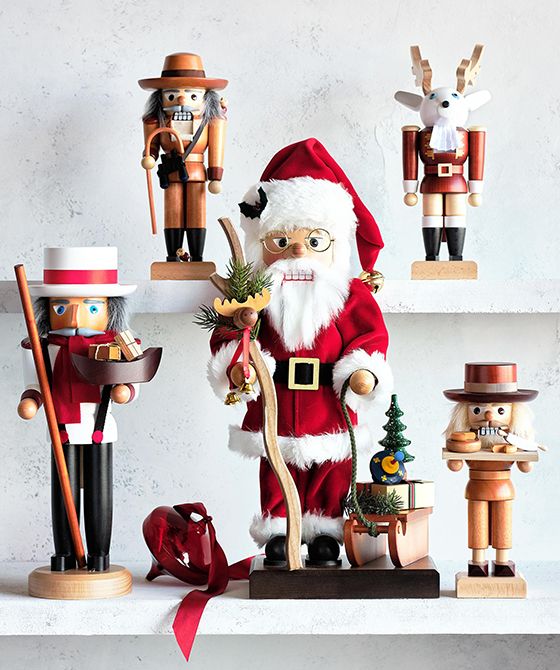 keep your traditions going with new & classic nutcrackers, villages & more