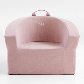 Large Lilac Mauve Kids Lounge Barrel Chair