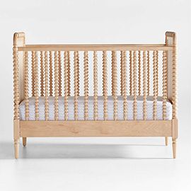 Jenny Lind White Wood Spindle Convertible Baby Crib