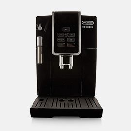 De'Longhi® Black Dinamica Espresso Machine with Iced Coffee and Manual Milk Frothers