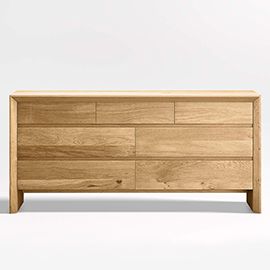 Baja 7-Drawer White Oak Dresser