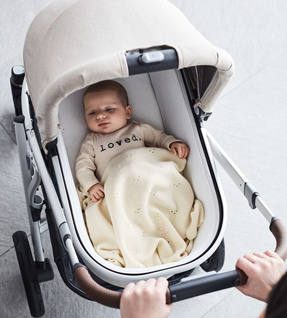 UPPAbaby ® Vista V2 Declan Off-White Foldable Convertible Baby Stroller