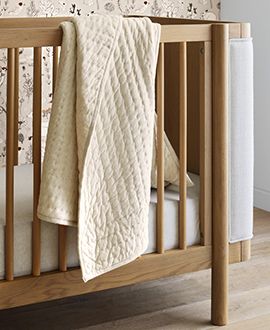 Redondo Upholstered Wood Baby Crib