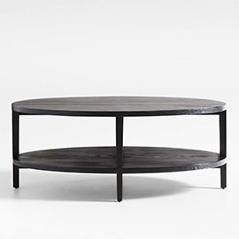 Clairemont Ebonized Oak Round Coffee Table