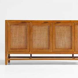 Blake Teak and Rattan Media Console