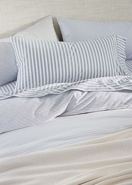 Oxford Shirting Light Indigo Blue Sheet Set