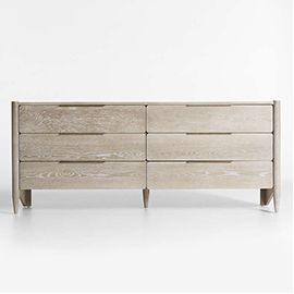 Casa Oak 6-Drawer Dresser