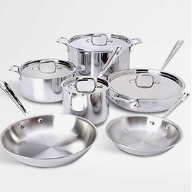 All-Clad® d3 Stainless Steel 10-Piece Cookware Set