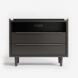 Tate 2-Drawer Charging Nightstand