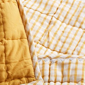 Windowpane Plaid Cotton Quilt