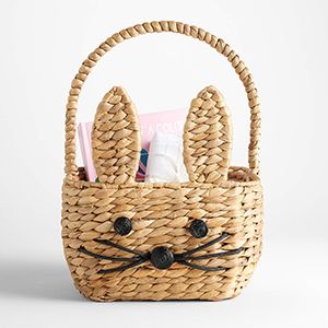 Natural Woven Bunny Kids Easter Basket