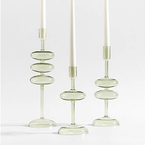 Venezia Glass Candle Holder, Set of 3