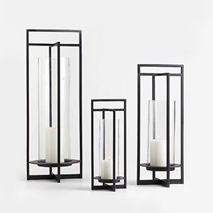 Dune Black Metal Outdoor Lanterns