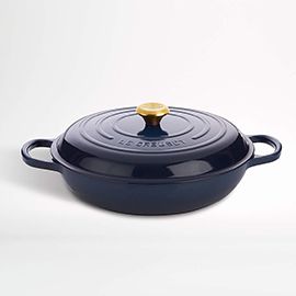 Le Creuset® Signature 3.5-Qt. Ink Blue Enameled Cast Iron Braiser