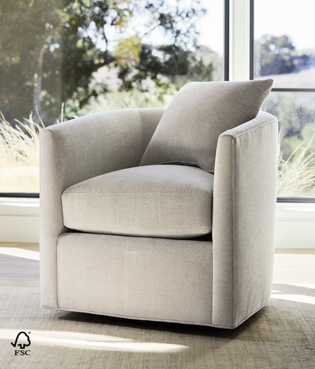 Drew swivel chair