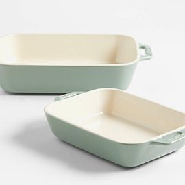 Staub® Eucalyptus Green Ceramic Baking Dish Set