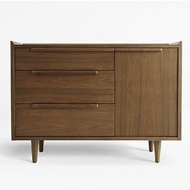 Tate Walnut 3-Drawer Chest