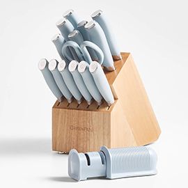 GreenPan™ Blue Haze Ultimate 16-Piece Knife Block Set