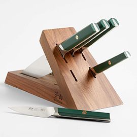 Cangshan Everest Cypress Green 6-Piece Knife Block Set