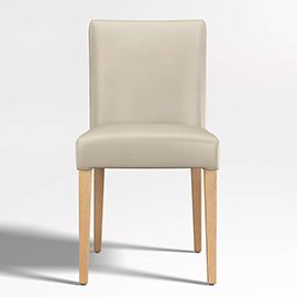 Lowe Bone Dining Chair with Natural Wood Legs
