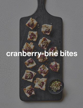 cranberry brie bites