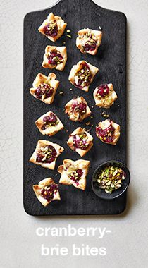 cranberry brie bites