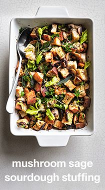 mushroom sage sourdough stuffing