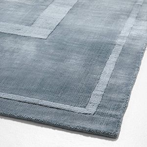 Cadre Viscose Blue Area Rug by Athena Calderone-_