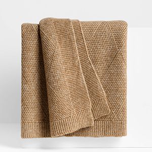 Diamond Knit Throw Blanket