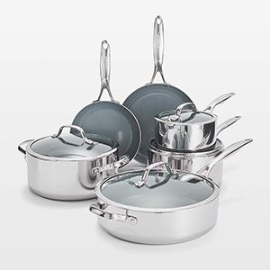 GreenPan™ Valencia Pro Stainless Steel 11-Piece Cookware Set