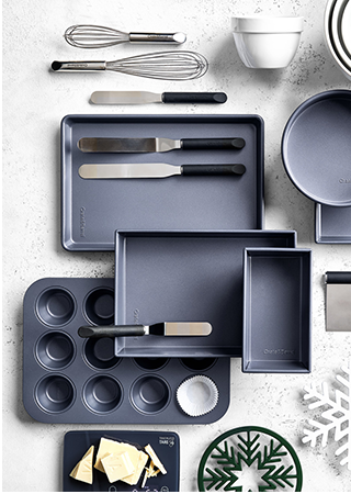 Crate & Barrel Slate Blue Bakeware